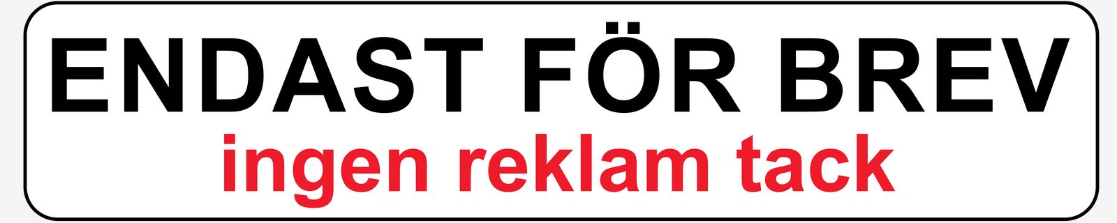 Sticker - Pour Lettres Uniquement