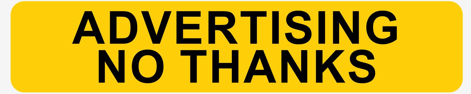 Sticker - Pas de Publicité Merci