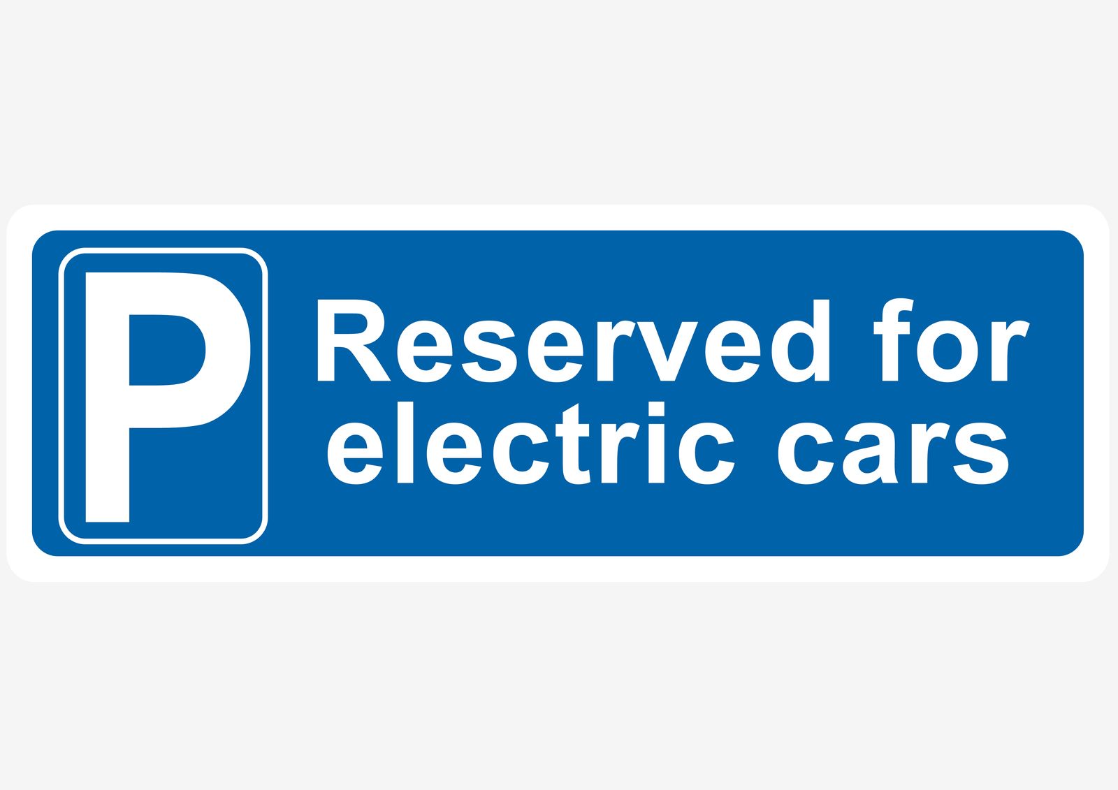 Sticker - Réservé aux Voitures Électriques
