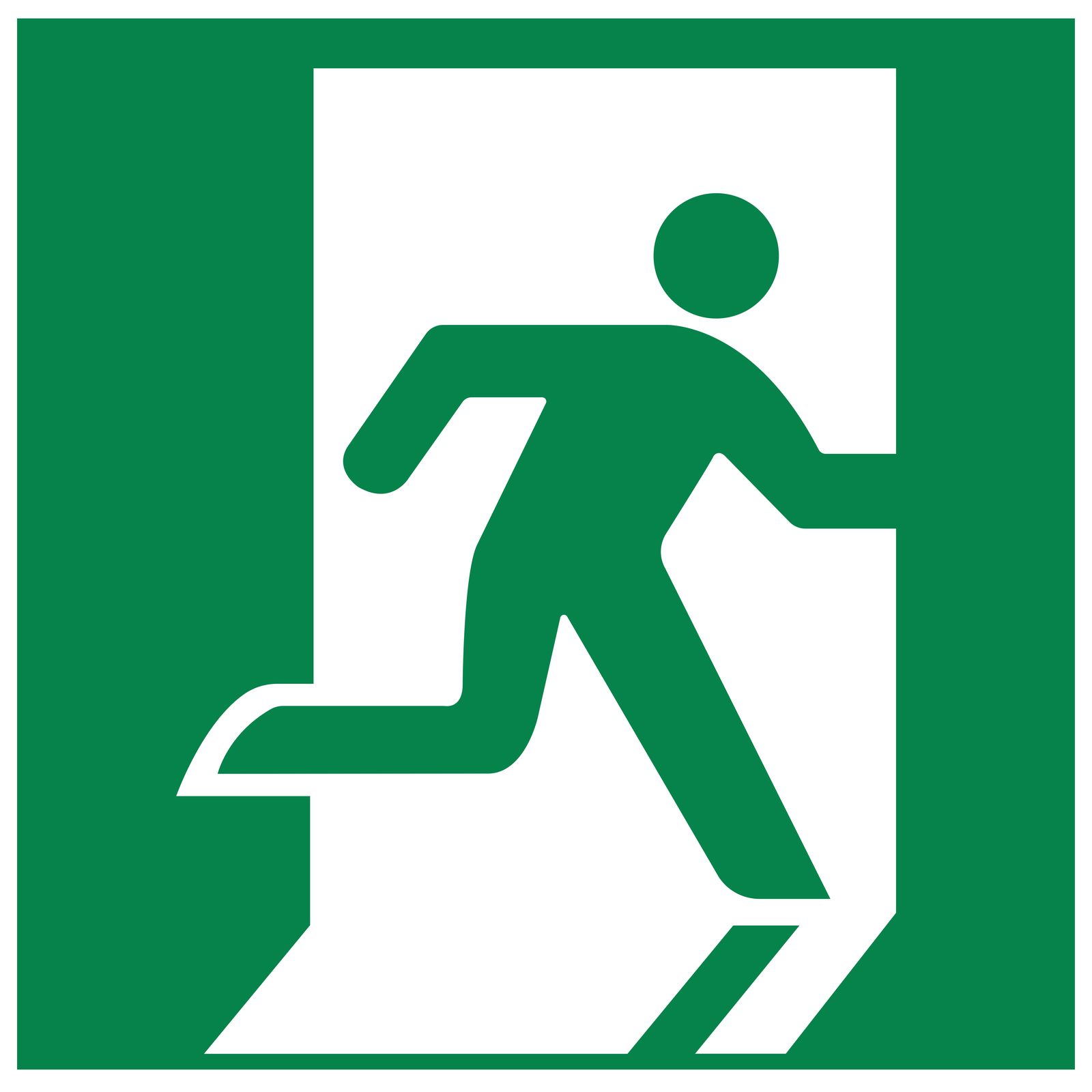 Autocollant - Sortie de secours