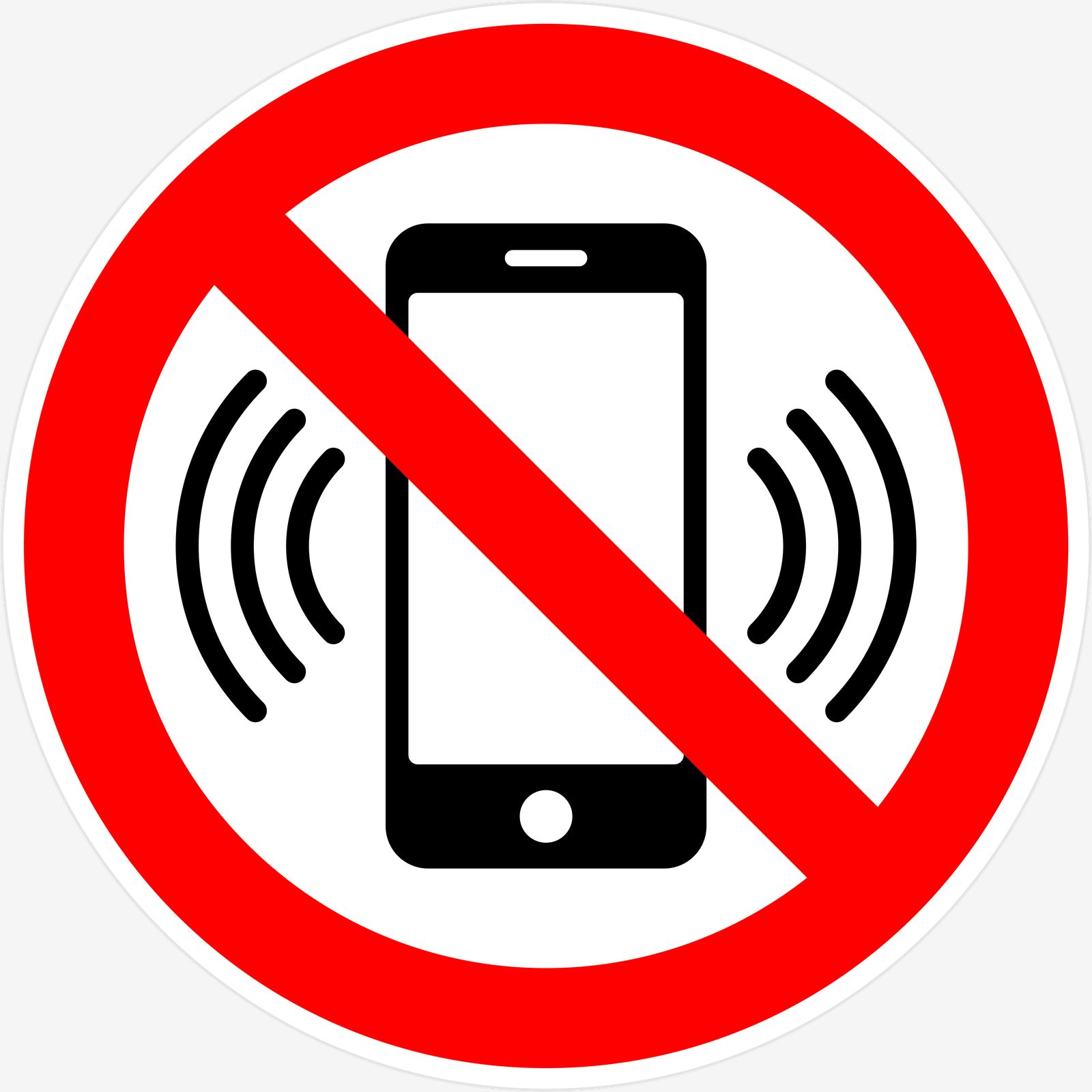 Autocollant - Pas de Téléphones Mobiles