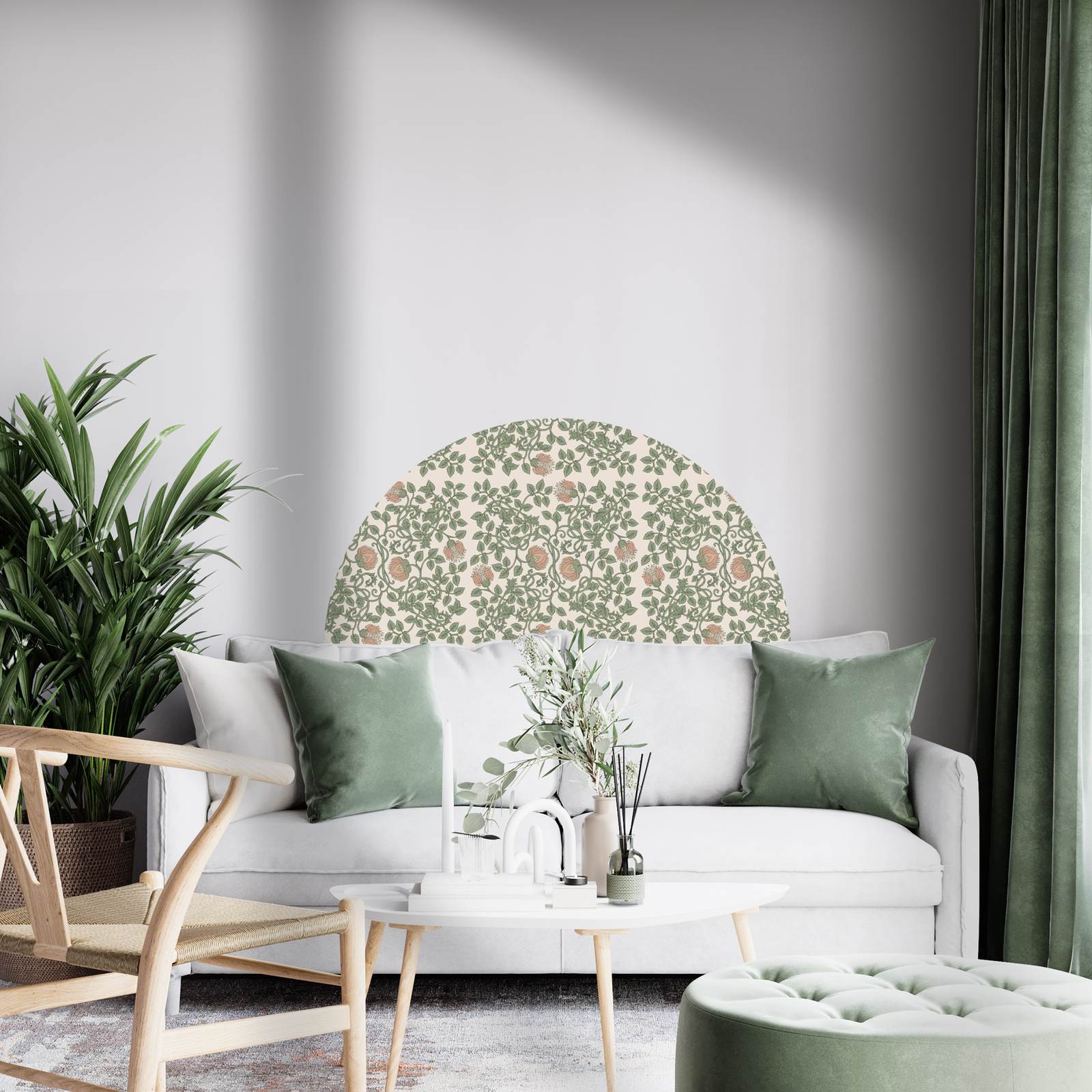 Autocollant mural - Lianes florales