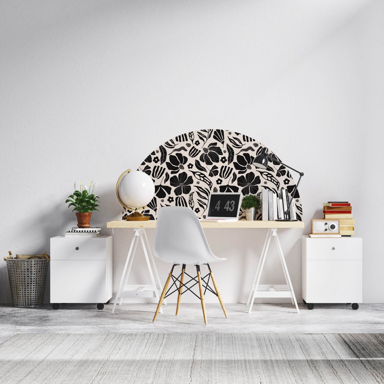 Autocollant mural - Design Floral
