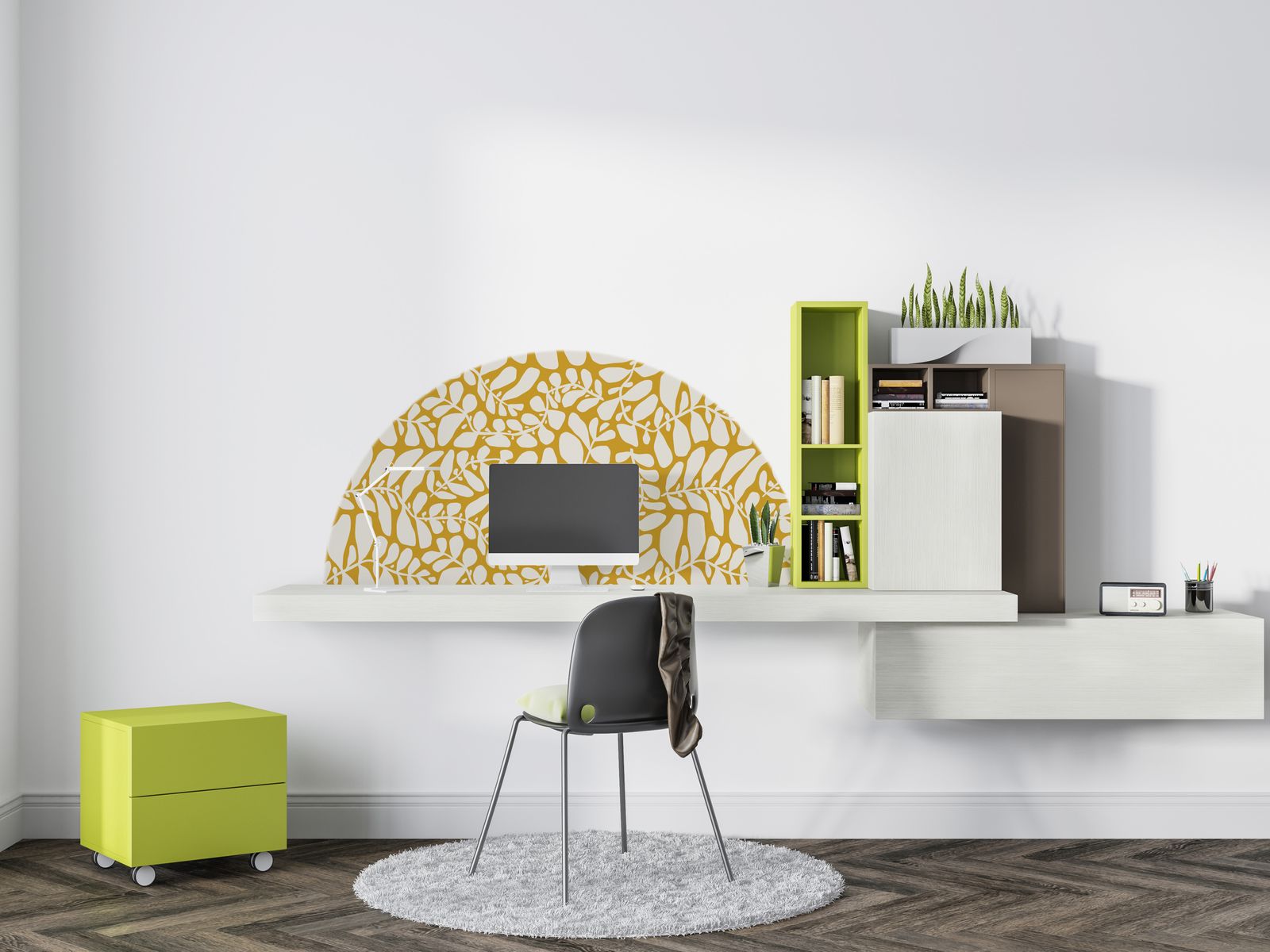 Autocollant Mural - Motif de Feuilles