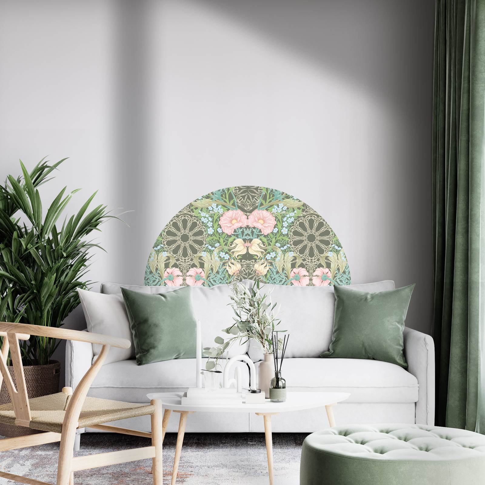 Autocollant mural - Art nouveau floral