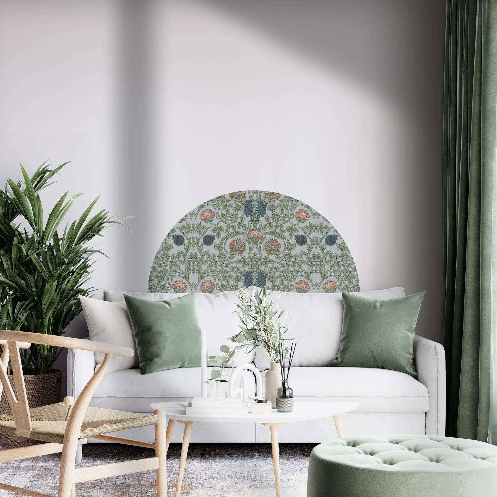 Autocollant mural - Motif floral