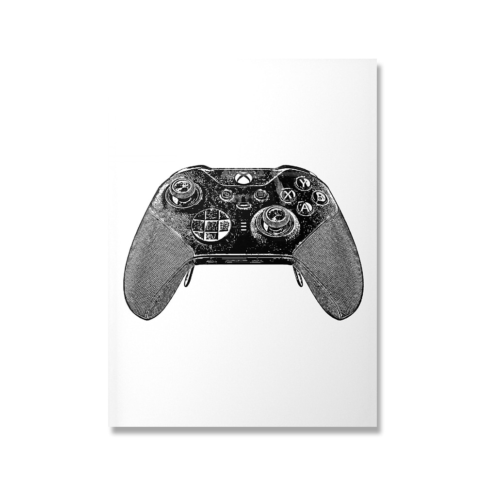 Affiche - Joystick / Noir et blanc